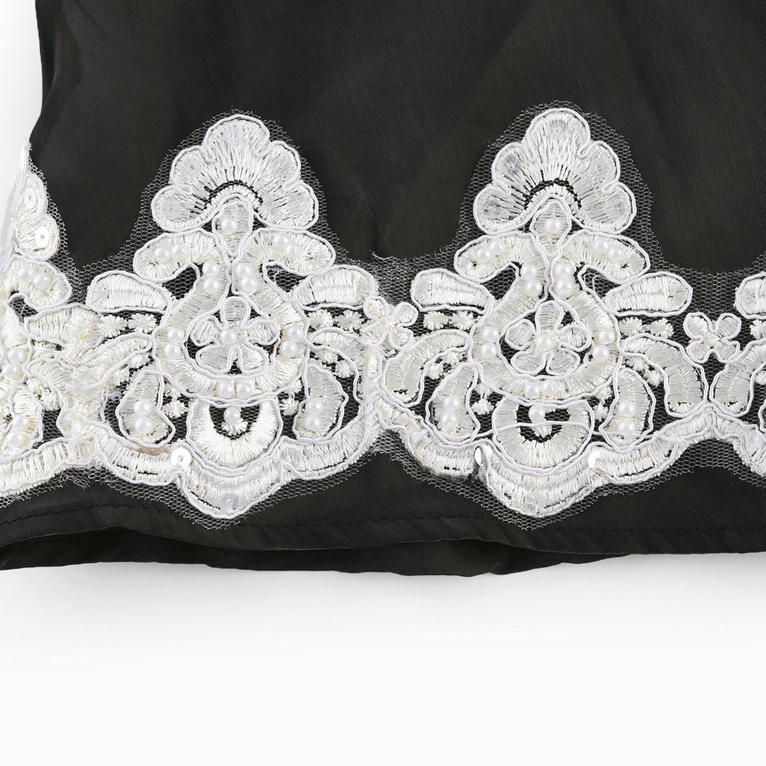 Levoire | Mini Robe Noire Décorée De Fausses Perles