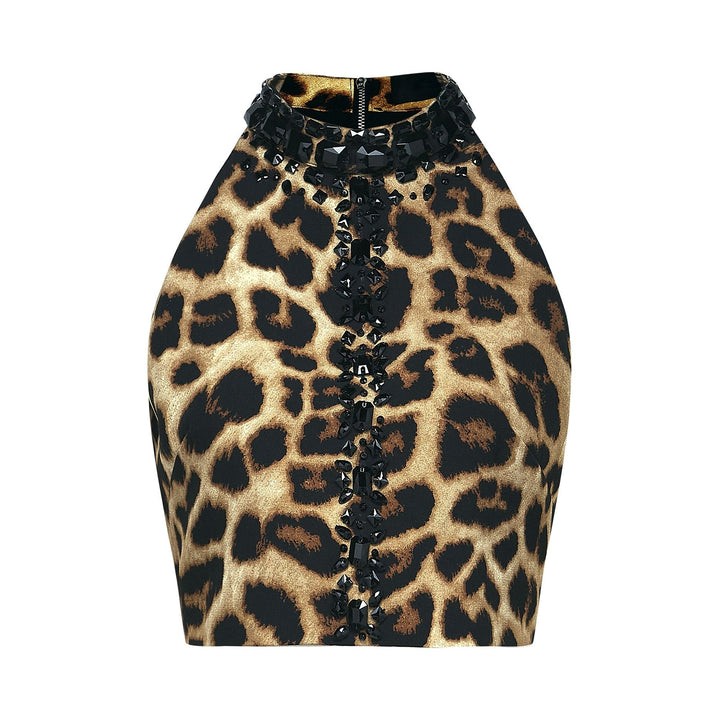 Levoire | Top Et Jupe À Motif Léopard Ensemble Assorti