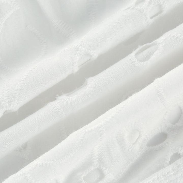 Levoire | Dentelle Découpée Semi Transparent Midi Robe