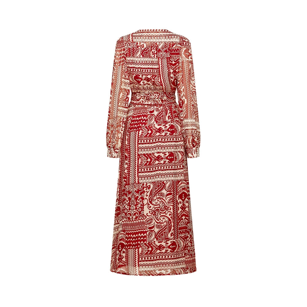 Levoire | Imprimé À Motifs Robe Midi
