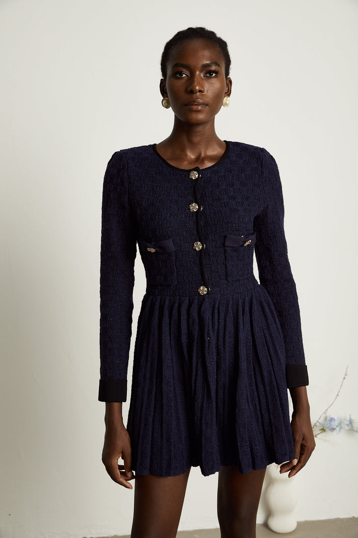 Levoire | Robe Mini Plissée En Tricot
