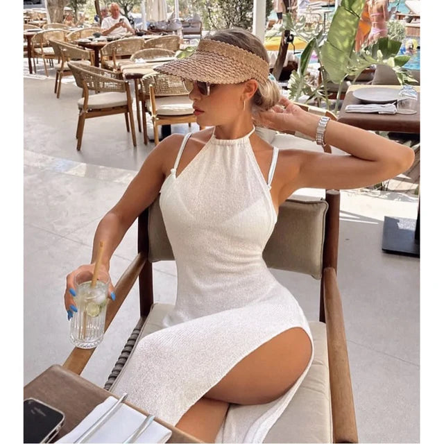 Levoire | Robe De Plage Pour Femmes Liana Blanc