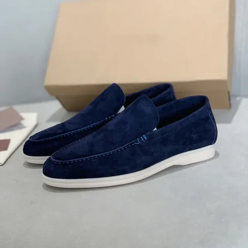 Levoire | Élégant Mocassins Bleu Nuit
