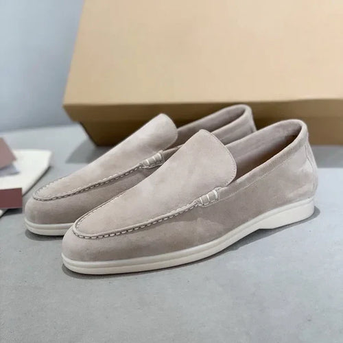 Levoire | Mocassins Élégants Gris Clair