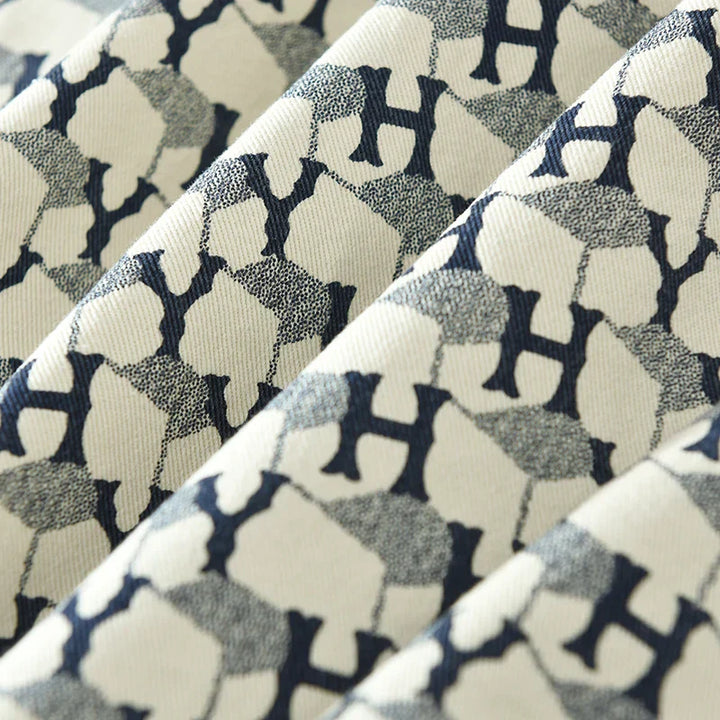 Levoire | Chemise Avec Imprime Lettres Decontracte Hommes