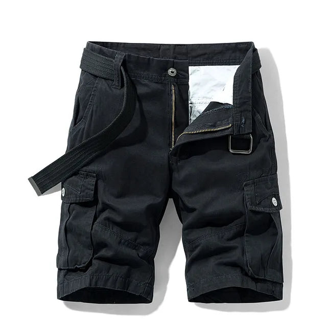 Levoire | Shorts cargo pratiques avec de nombreuses poches Noir