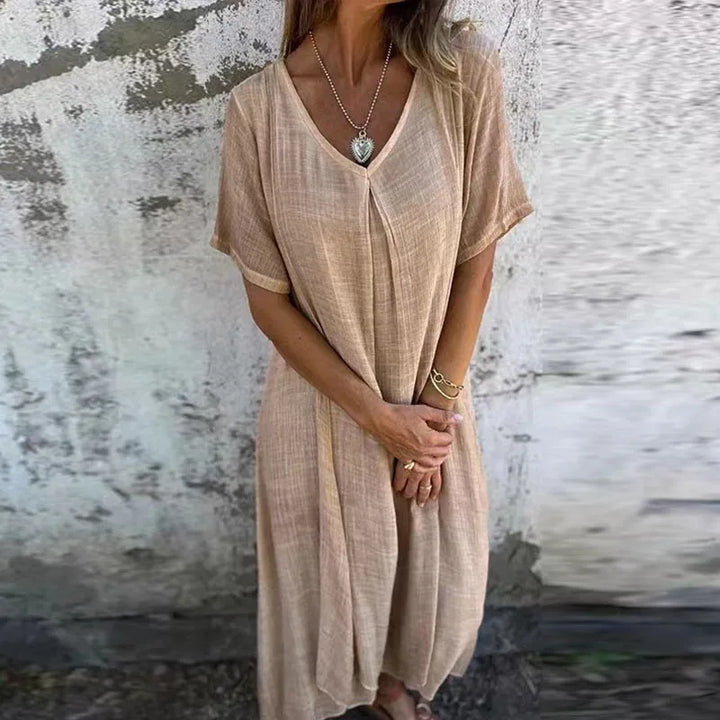 Levoire | Robe De Plage Légère Abricot