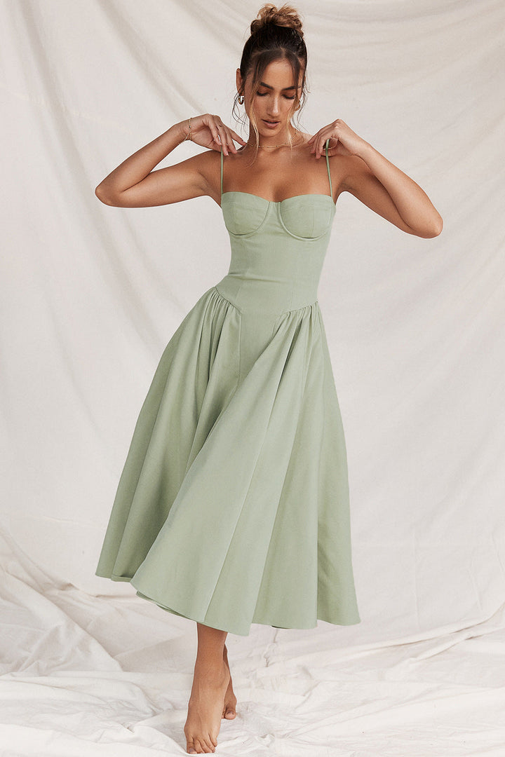 Levoire | Robe Corset Vert Clair