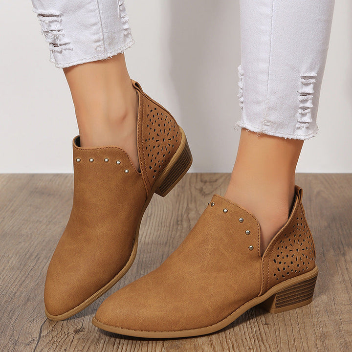 Levoire | Chaussures Retro Korok Avec Ouvertures Pour Chevilles Pour Femmes Braun