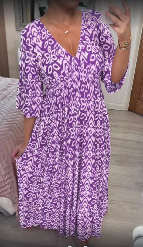 Levoire | Robe de loisirs longue imprimée Viola