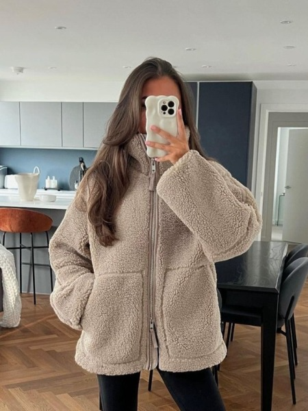 Levoire | Veste En Molleton Zippée Café