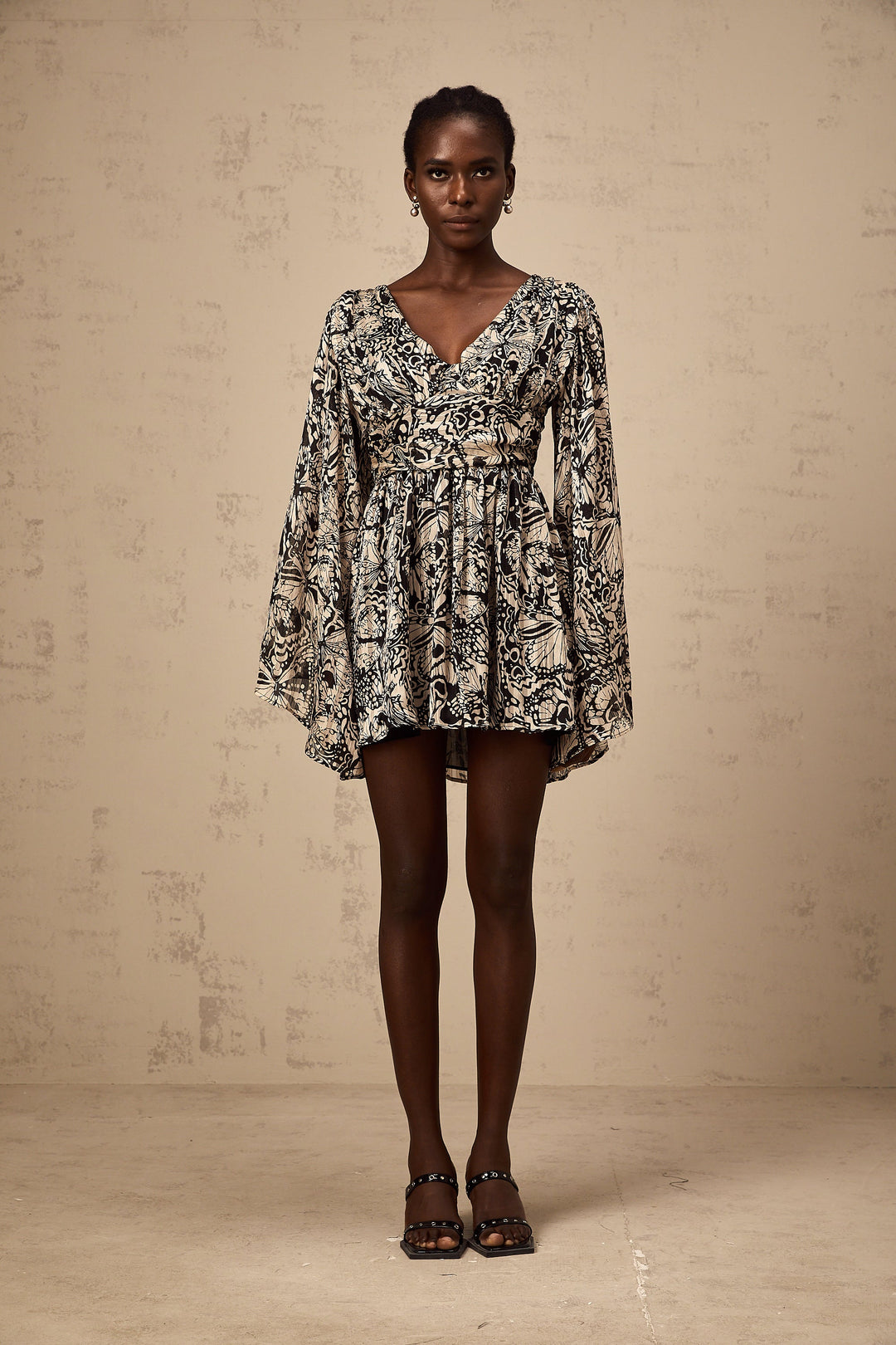 Levoire | Imprimé À Motif Robe Mini À Encolure En V
