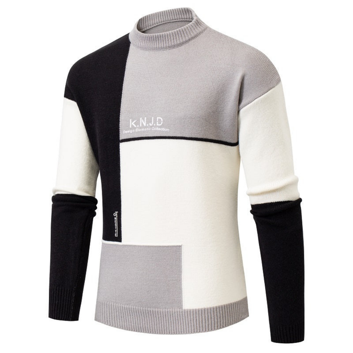 Levoire | Pull Pour Hommes Moderne Avec Design Graphique Gris