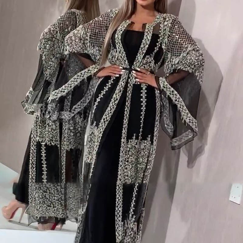 Levoire | Glamouröse Banquet Dîner Sexy Robe noir