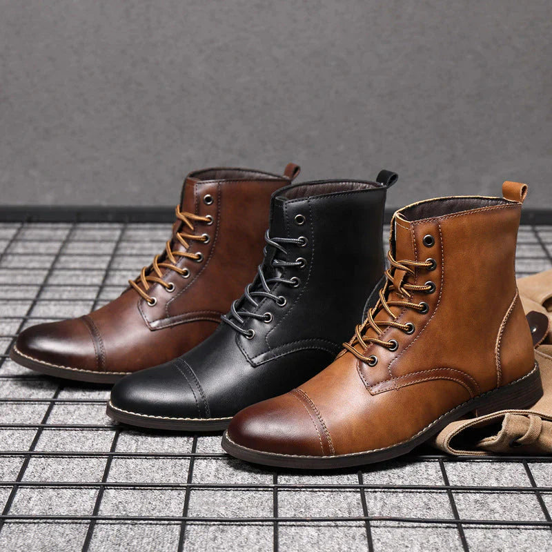 Levoire | Bottes En Cuir Semelle Durable