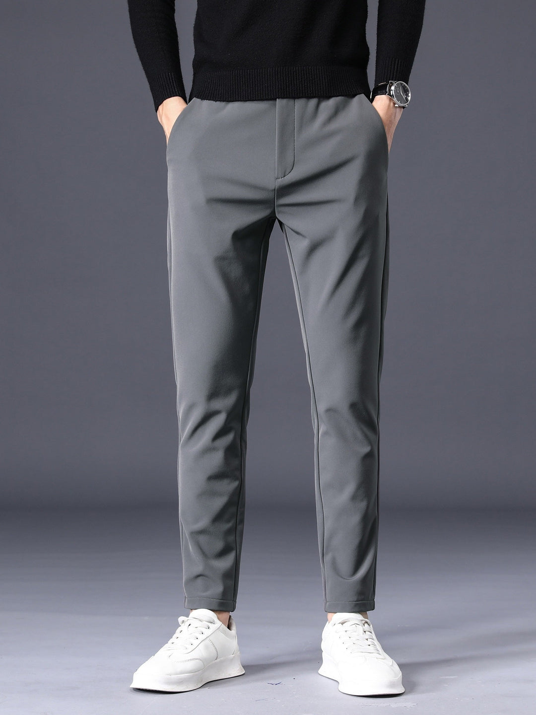 Levoire | Pantalons De Loisirs Pour Hommes Avec Poches gris