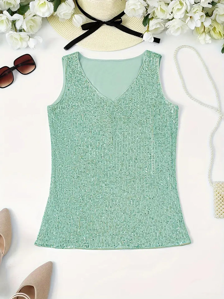 Levoire | Haut De Maillot Sans Manches Avec Des Paillettes
