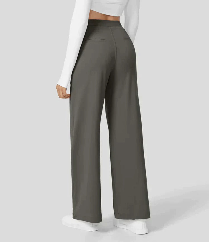 Levoire | Pantalon Palazzo Évasé Taille Haute Pour Femmes