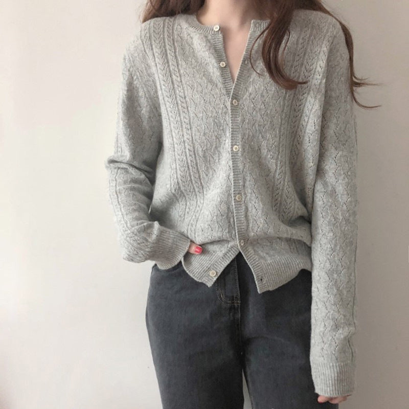 Cardigan pour femmes avec motif en relief Levoire