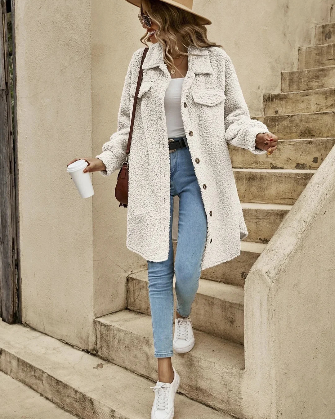 Levoire | Manteau en Teddy Chaud pour Femmes