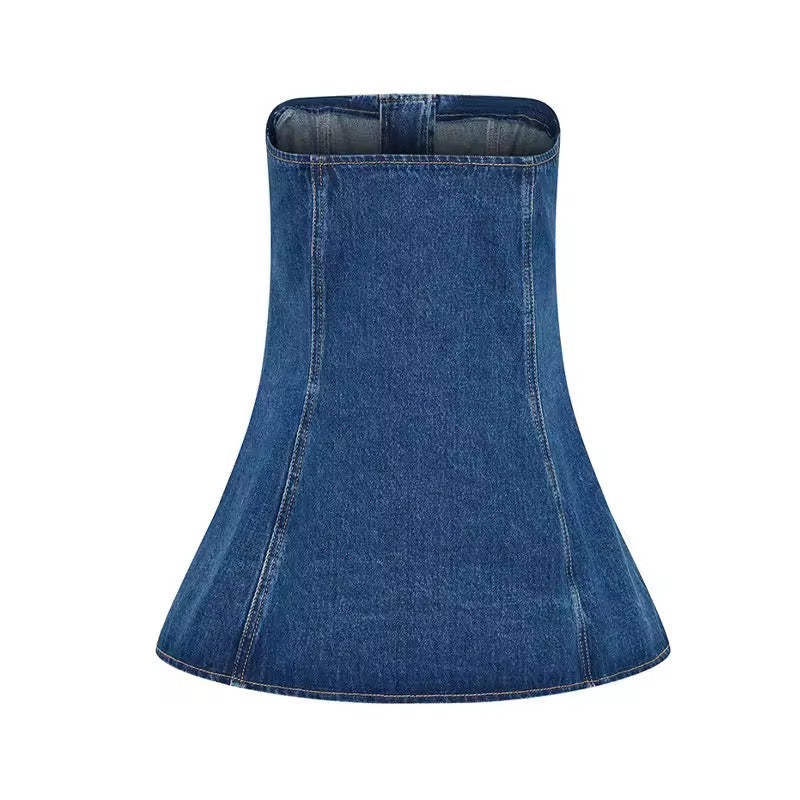 Levoire | Haut De Corset En Denim Chic