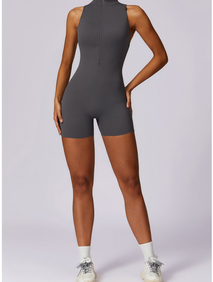 Levoire | Sculptant Yoga Fitness Combinaison (Sans Manches) Vert foncé