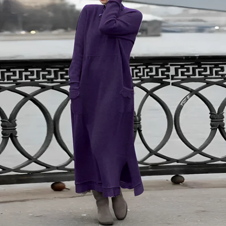 Levoire | Maxi robe à manches longues pour femmes Violet