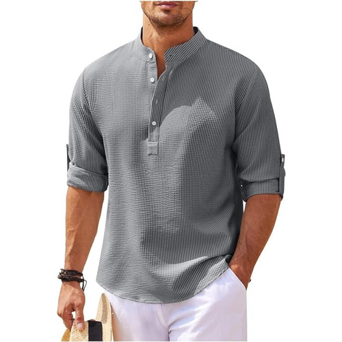Levoire | Henley Shirt Décontracté Coupe décontractée