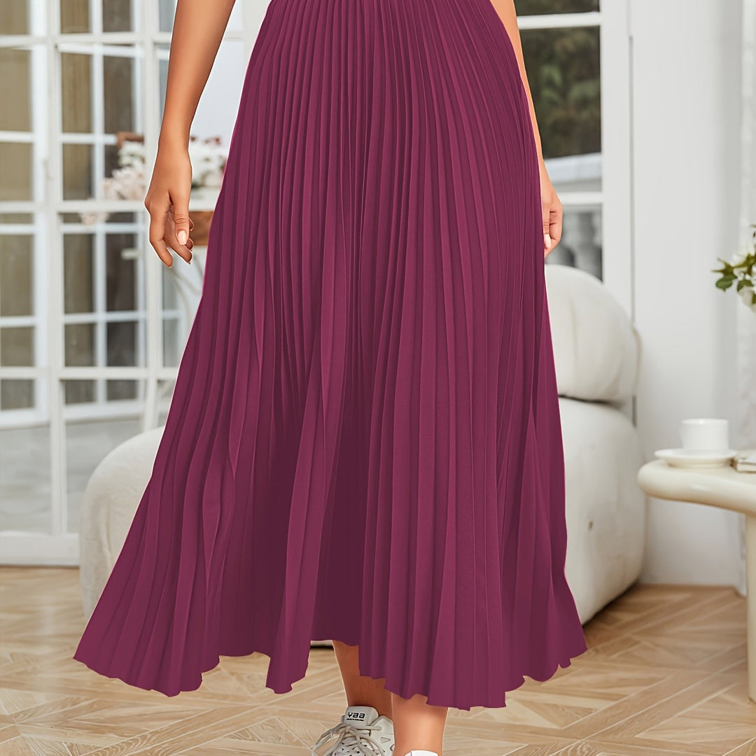 Levoire | Plissé Uni Boucle Coupe Jupe