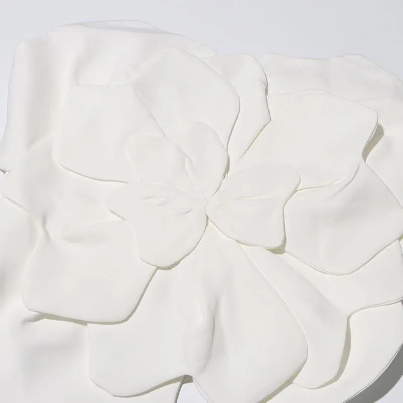 Levoire | Poche sans dos avec fleur tridimensionnelle