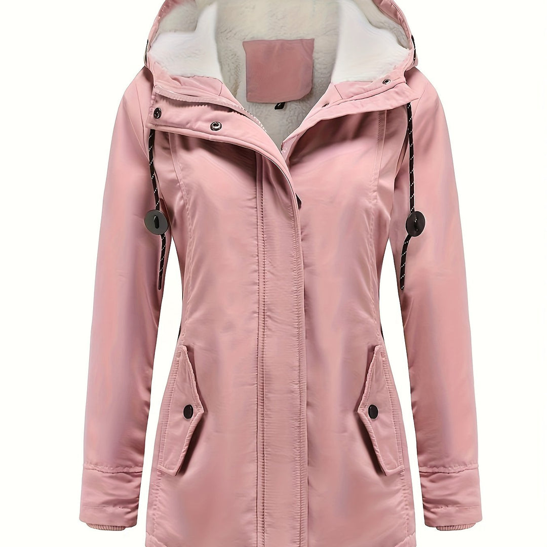 Levoire | Parka Longue Durable Avec Capuche La couleur de Rosan