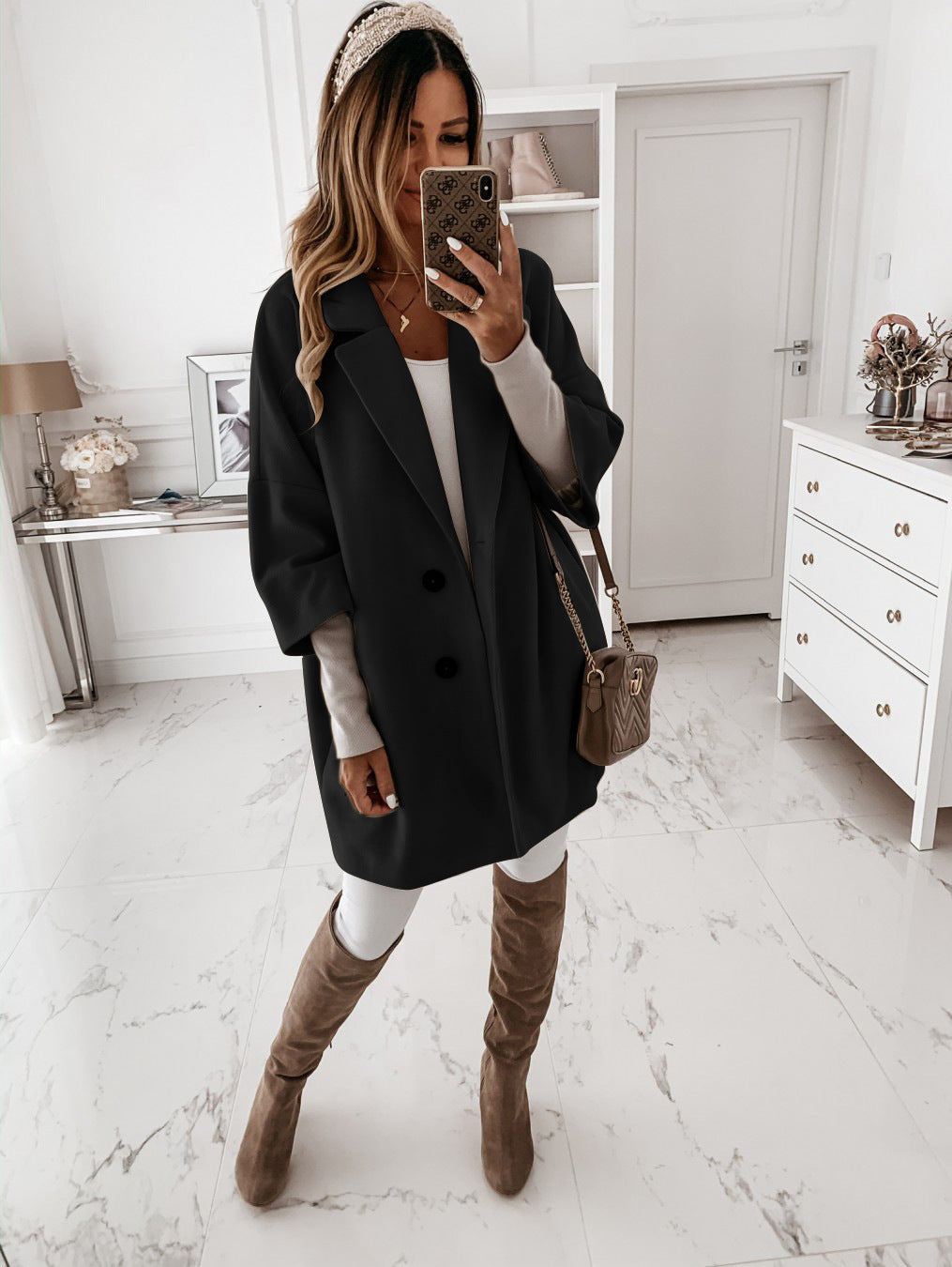 Levoire | Ensemble Raffiné Coupe Moderne Femme Noir