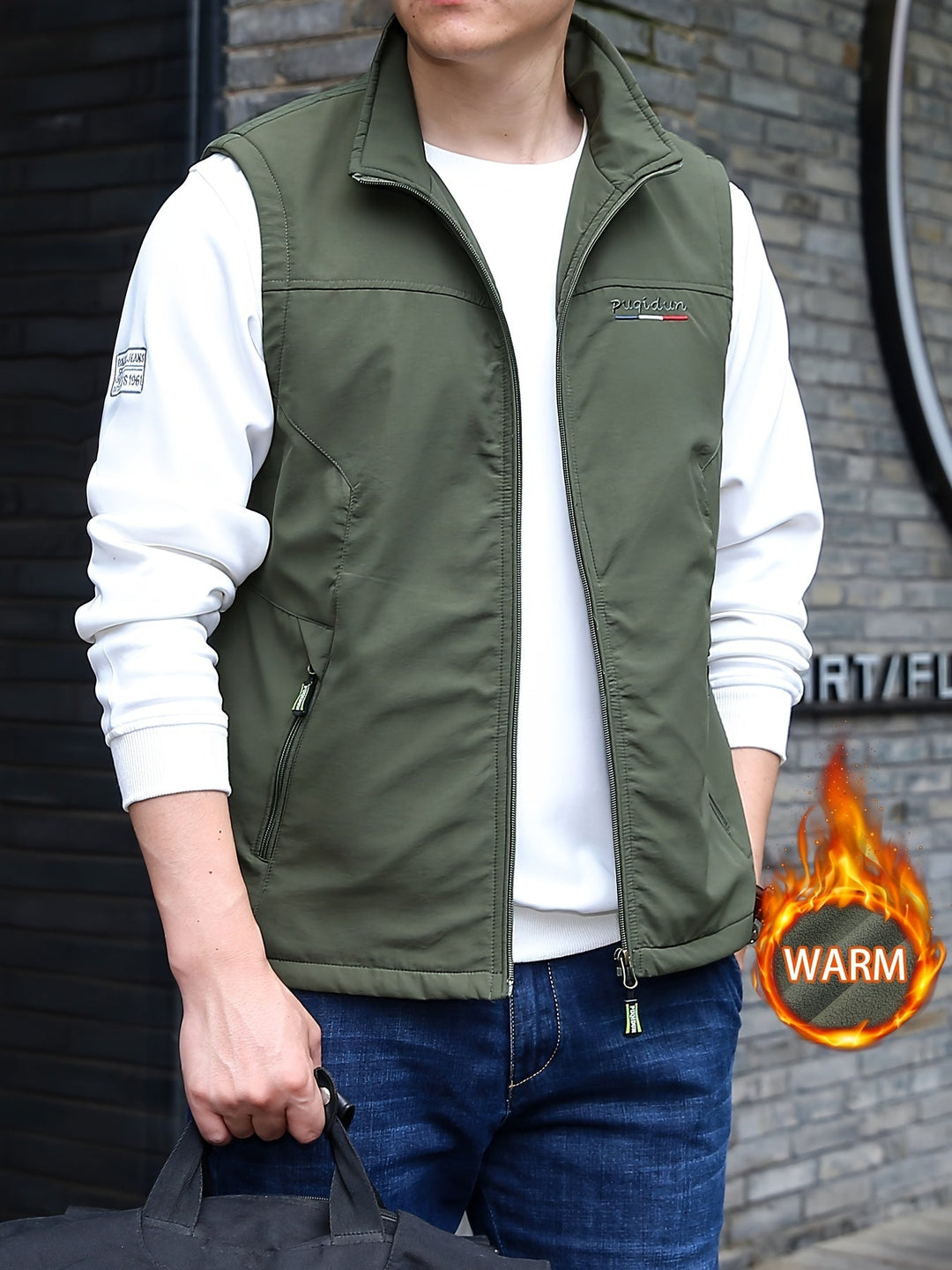 Levoire | Gilet En Polaire Chaud Avec Col Montant