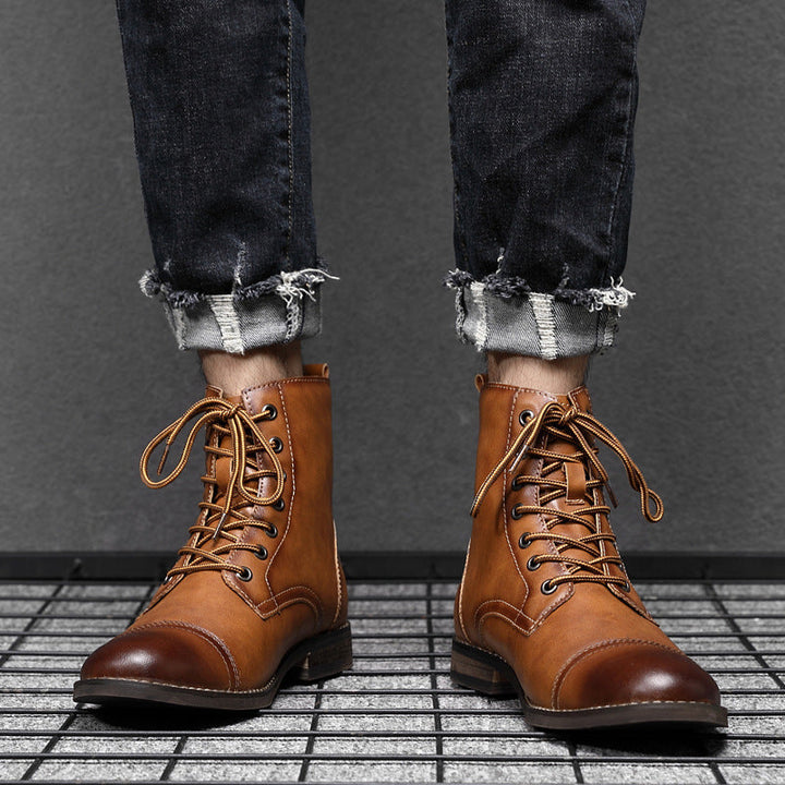 Levoire | Bottes Cheville Cuir Véritable