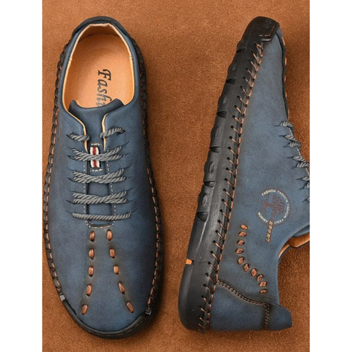 Levoire | Chaussures Pour Hommes Élégantes En Cuir Avec Des Coutures Décoratives
