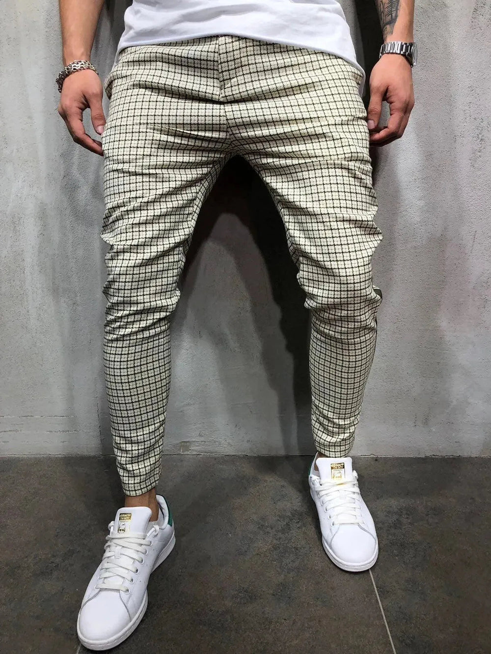 Levoire | Pantalons pour hommes avec bande latérale dans un style décontracté sportif