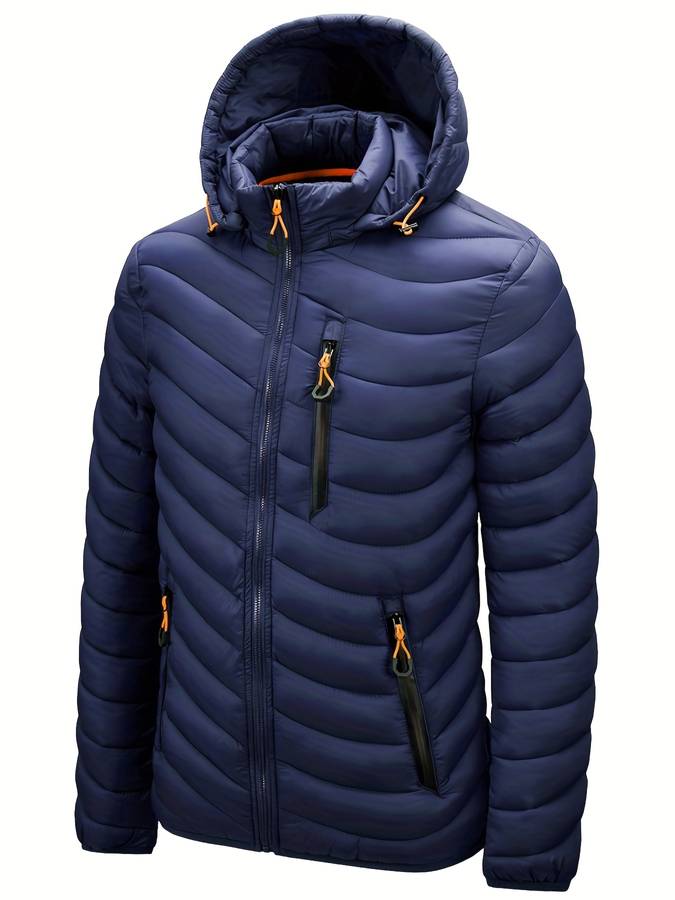 Levoire | Manteau Long Avec Capuche Boutonnée Et Poches Chauffantes