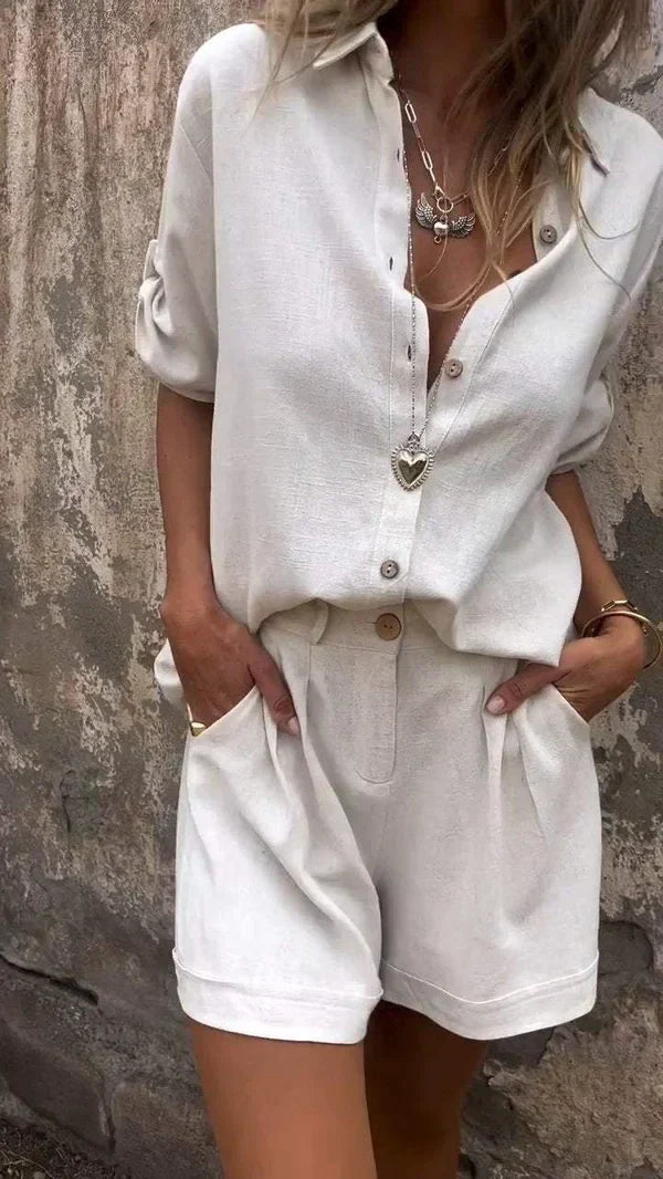 Levoire | Ensemble D'Été Élégant Blanc