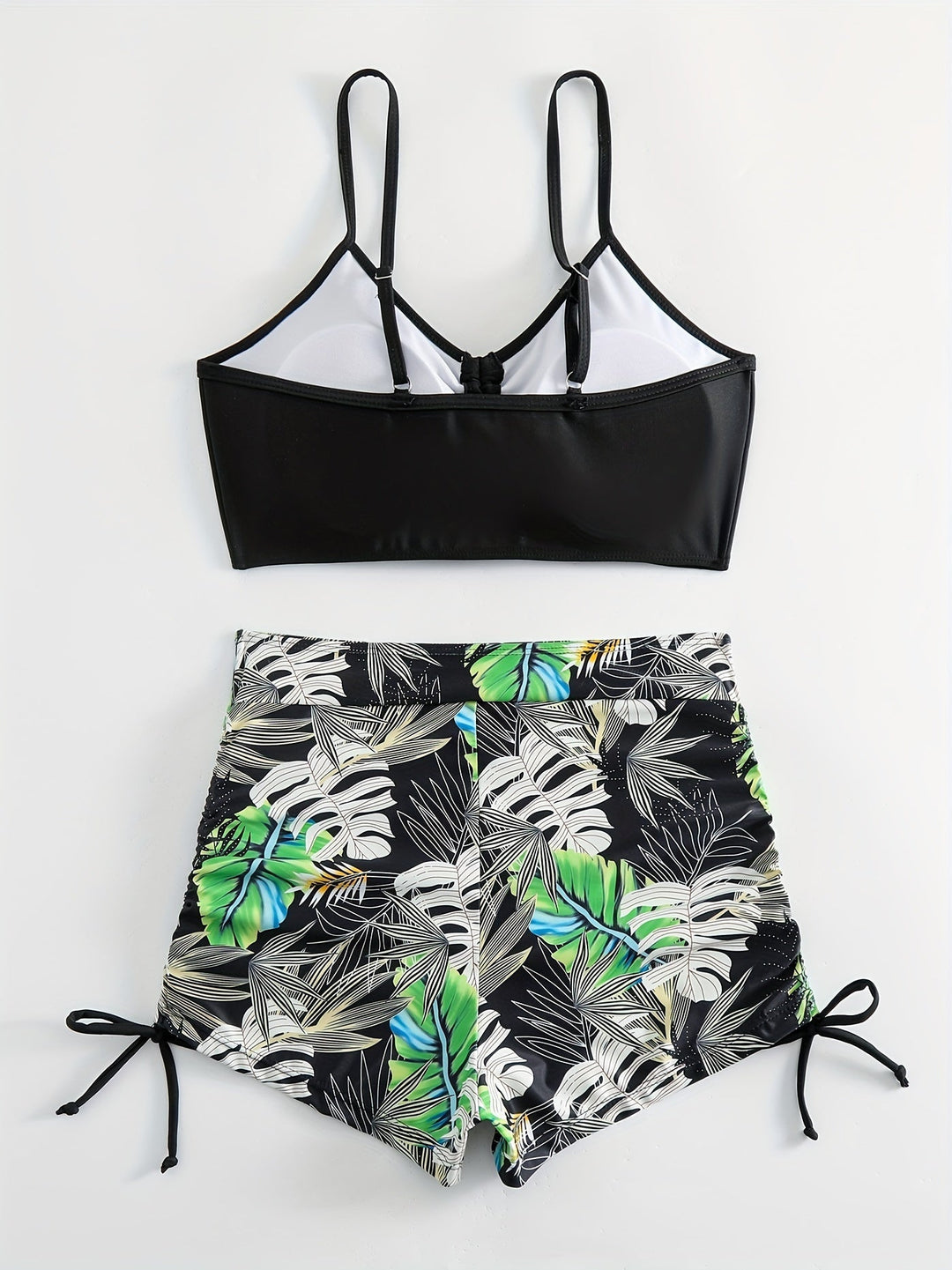 Levoire | Bikini Taille Haute Avec Imprimé Tropical De Feuillage