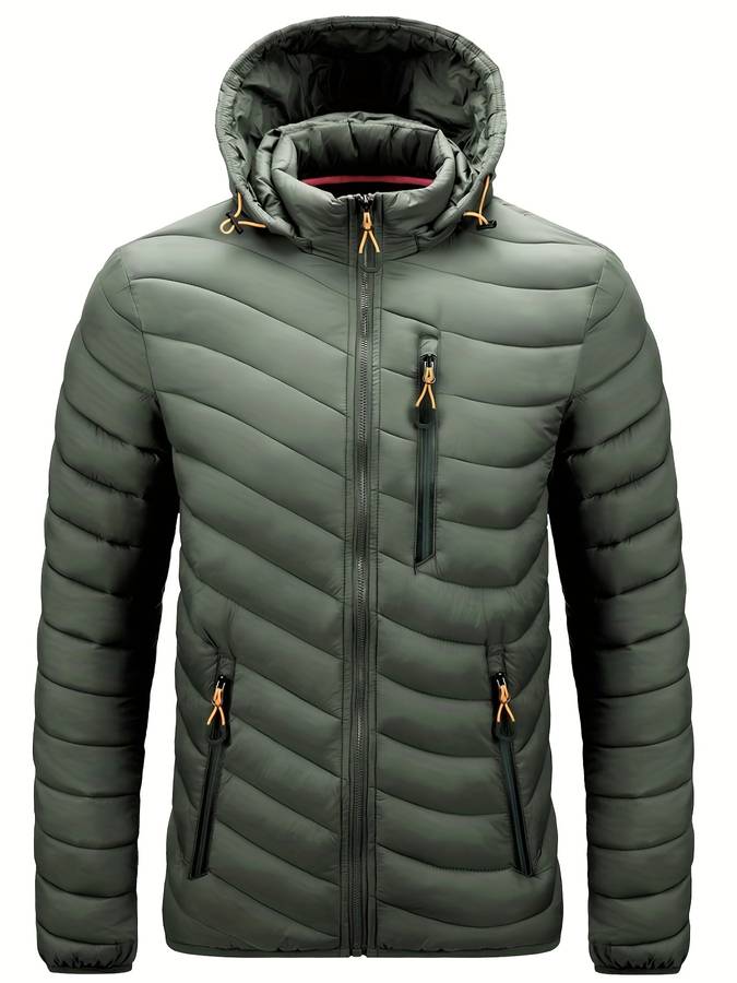 Levoire | Manteau Long Avec Capuche Boutonnée Et Poches Chauffantes soutien-gorge vert