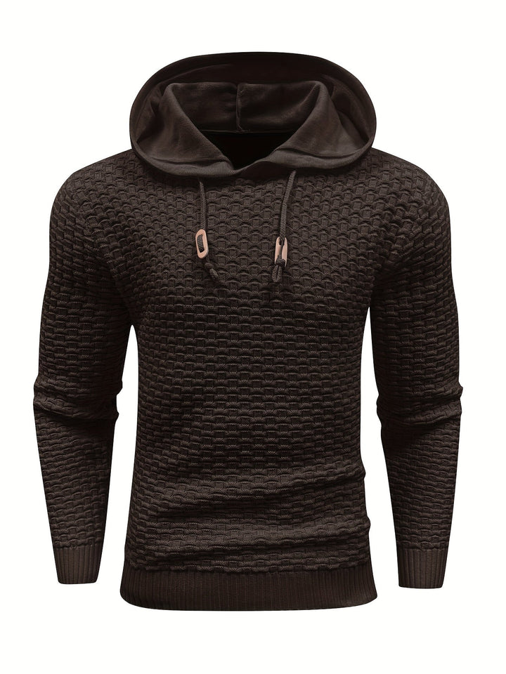 Levoire | Sweat À Capuche Tricoté Chaud Au Style Rétro