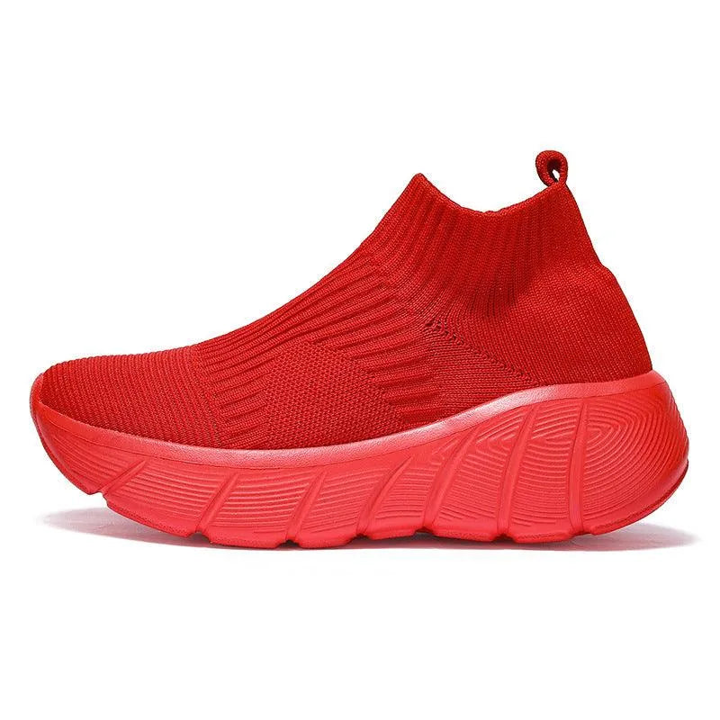 Levoire | Baskets de sport hautes en tissu Helle Rote