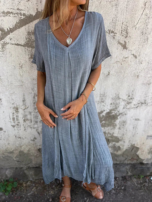 Levoire | Coton Lin Dress Gris