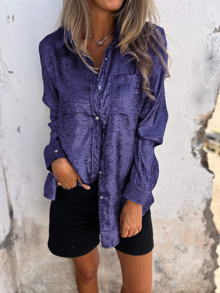 Levoire | Chemisier En Métal Pour Un Look Élégant Lilas