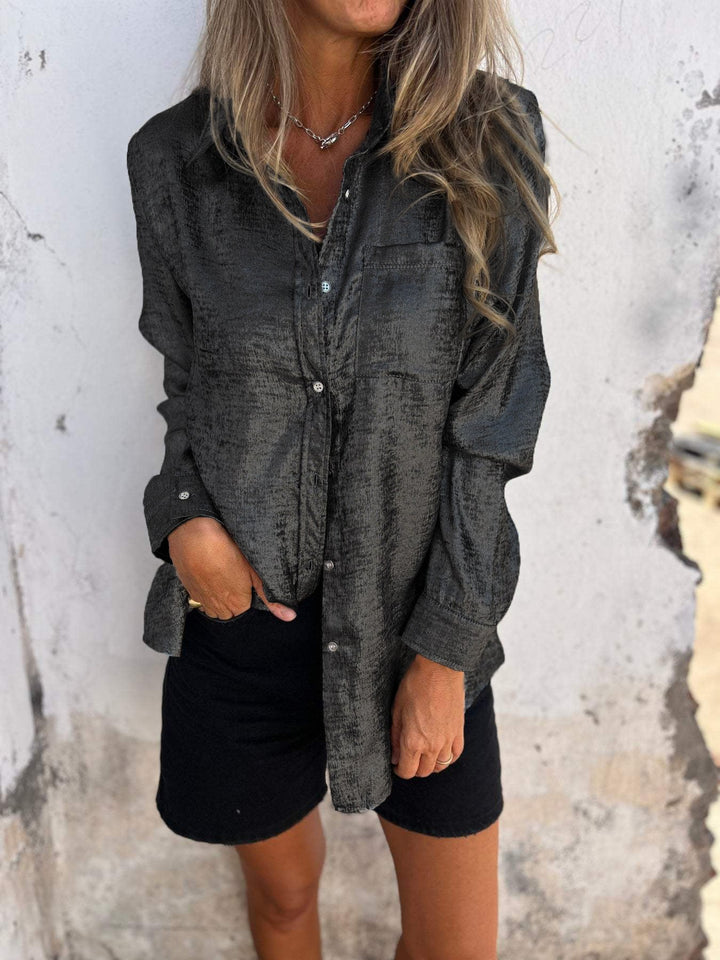 Levoire | Chemise rétro élégante Noir