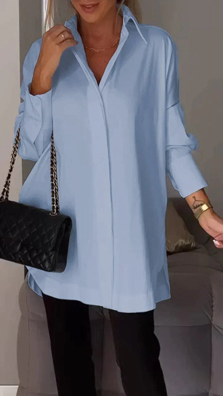 Levoire | Polo Shirt Avec Fente À Revers Bleu clair