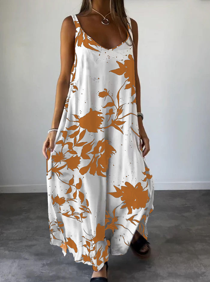 Levoire | Robe sans bretelles élégante Orange