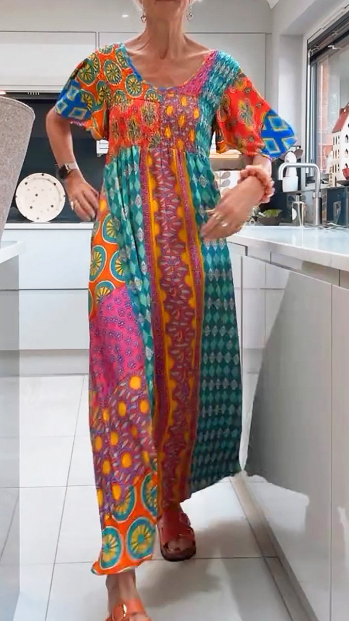 Levoire | Robe Maxi Bohème Femme Orange