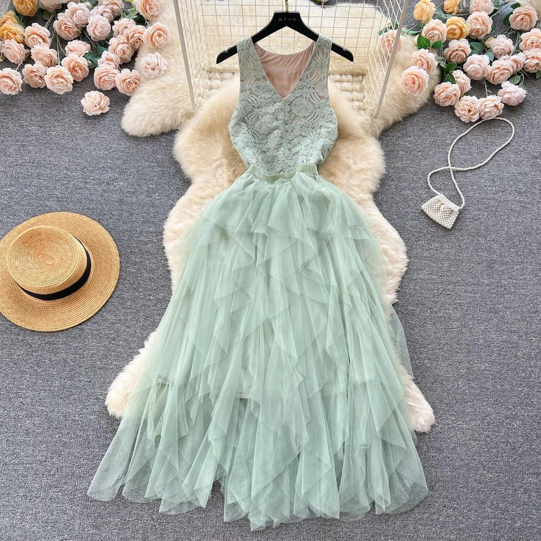 Levoire | Ensemble en dentelle pour femmes Vert clair Taille moyenne