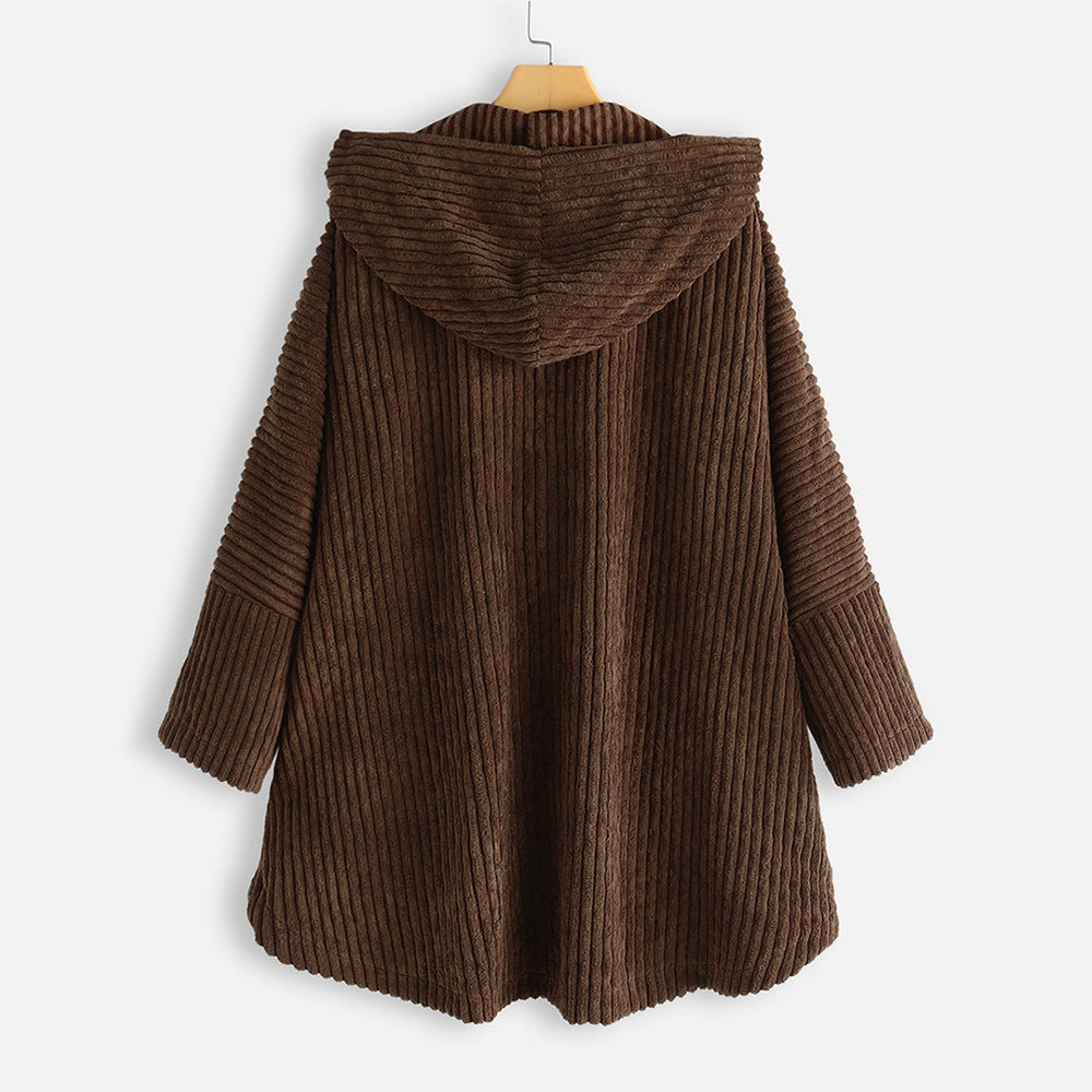Levoire | Manteau Côtelé À Capuche